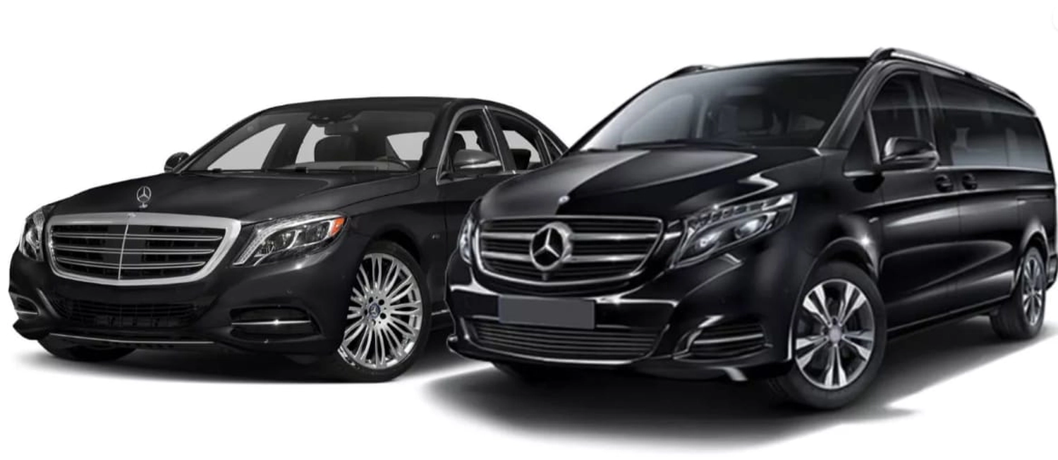 zwei schwarze Autos von Royal Fahrservice